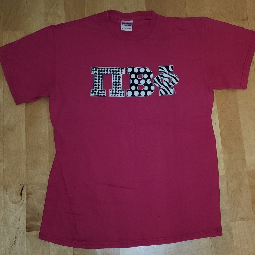Pi Beta Phi (ΠΒΦ) Pink T-Shirt Size M